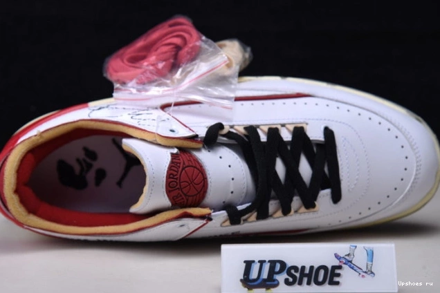 2 Low Air Red DJ4375-106 White Jordan O-W Retro SP 0814
